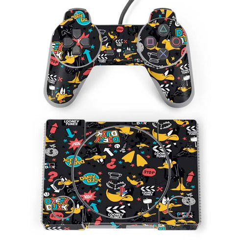 Looney Tunes Daffy Duck Patches PlayStation Classic Bundle Skin