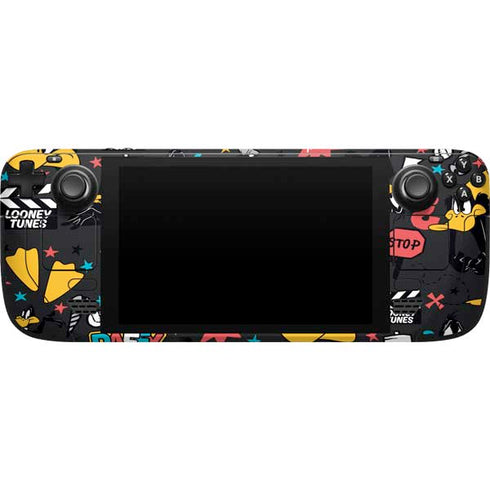 Looney Tunes Daffy Duck Patches Steam Deck Handheld Gaming Computer Skin