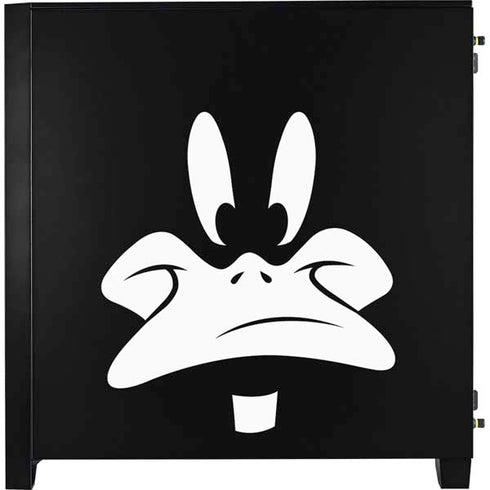 Looney Tunes Daffy Duck Plain Black and White Corsair 4000D Tempered Glass Mid-Tower ATX Case Skin