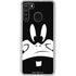 Looney Tunes Daffy Duck Plain Black and White Galaxy A21 Clear Case