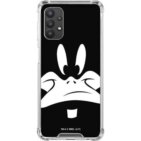 Looney Tunes Daffy Duck Plain Black and White Galaxy A32 5G Clear Case