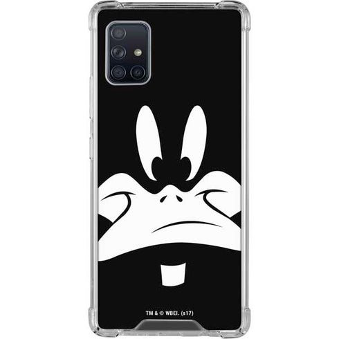 Looney Tunes Daffy Duck Plain Black and White Galaxy A51 5G Clear Case