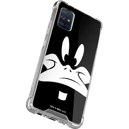Looney Tunes Daffy Duck Plain Black and White Galaxy A51 5G Clear Case