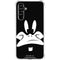 Looney Tunes Daffy Duck Plain Black and White Galaxy A54 5G Clear Case