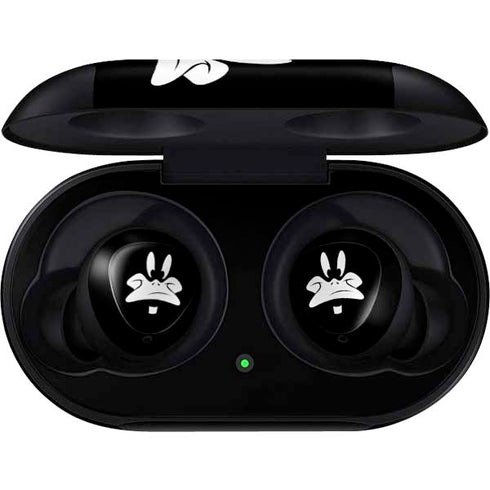 Looney Tunes Daffy Duck Plain Black and White Galaxy Buds Skin