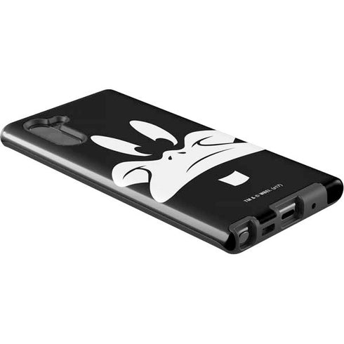 Looney Tunes Daffy Duck Plain Black and White Galaxy Note 10 Pro Case