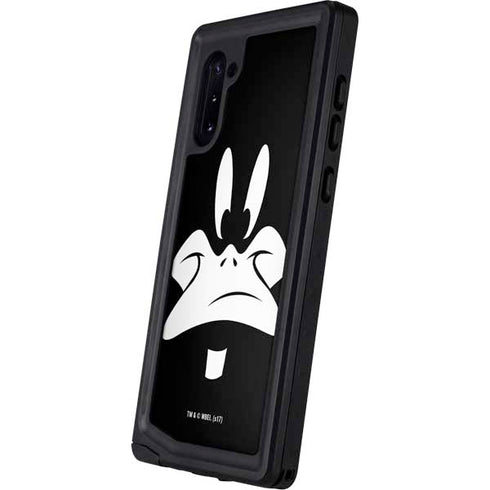 Looney Tunes Daffy Duck Plain Black and White Galaxy Note 10 Waterproof Case