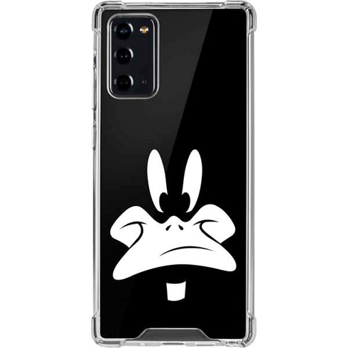 Looney Tunes Daffy Duck Plain Black and White Galaxy Note20 5G Clear Case