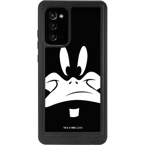 Looney Tunes Daffy Duck Plain Black and White Galaxy Note20 5G Waterproof Case