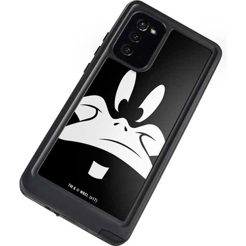 Looney Tunes Daffy Duck Plain Black and White Galaxy Note20 5G Waterproof Case