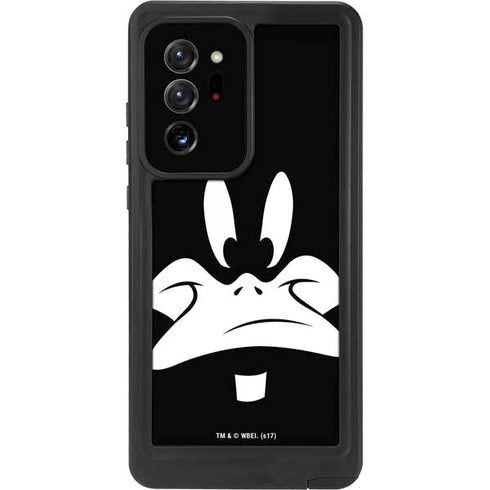 Looney Tunes Daffy Duck Plain Black and White Galaxy Note20 Ultra 5G Waterproof Case