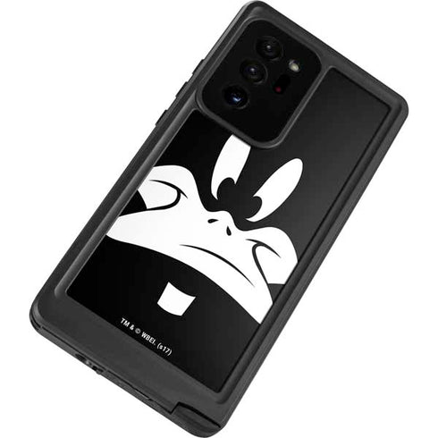 Looney Tunes Daffy Duck Plain Black and White Galaxy Note20 Ultra 5G Waterproof Case