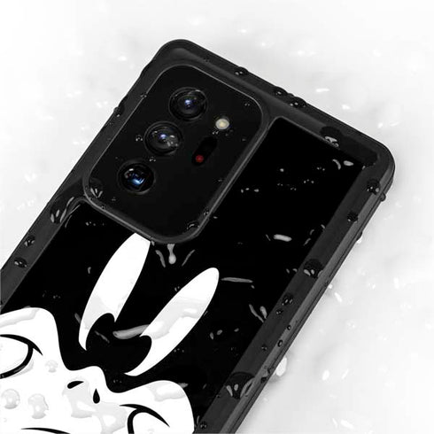 Looney Tunes Daffy Duck Plain Black and White Galaxy Note20 Ultra 5G Waterproof Case
