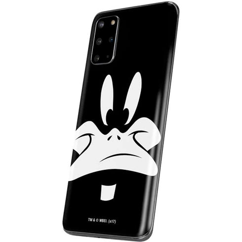 Looney Tunes Daffy Duck Plain Black and White Galaxy S20 Plus Skin