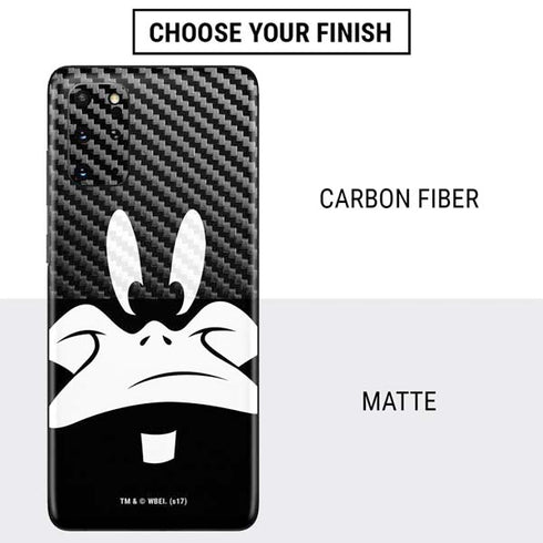 Looney Tunes Daffy Duck Plain Black and White Galaxy S20 Plus Skin