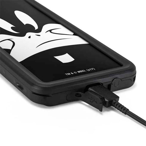 Looney Tunes Daffy Duck Plain Black and White Galaxy S20 Plus Waterproof Case