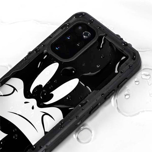 Looney Tunes Daffy Duck Plain Black and White Galaxy S20 Plus Waterproof Case