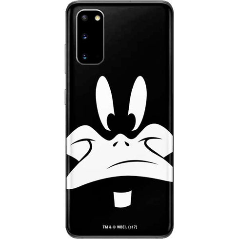 Looney Tunes Daffy Duck Plain Black and White Galaxy S20 Skin