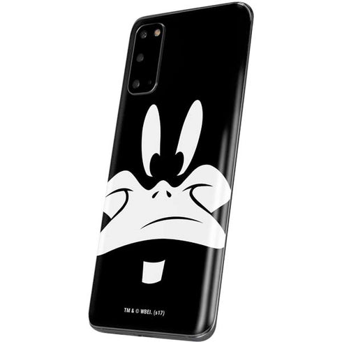 Looney Tunes Daffy Duck Plain Black and White Galaxy S20 Skin