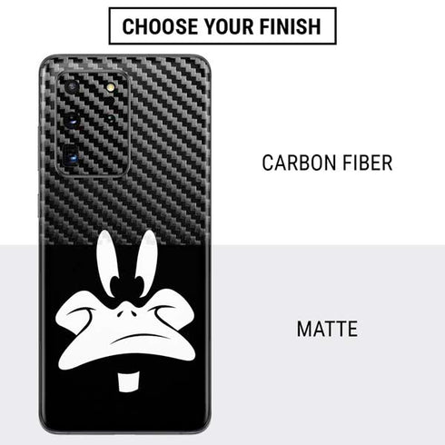 Looney Tunes Daffy Duck Plain Black and White Galaxy S20 Ultra 5G Skin