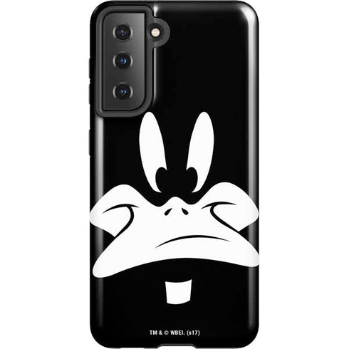 Looney Tunes Daffy Duck Plain Black and White Galaxy S21 5G Pro Case