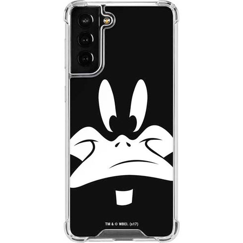 Looney Tunes Daffy Duck Plain Black and White Galaxy S21 FE Clear Case