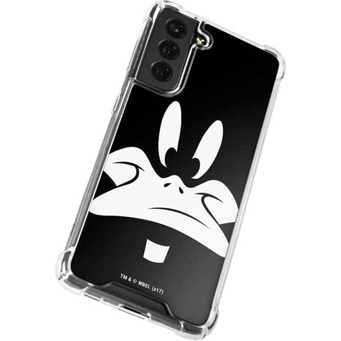 Looney Tunes Daffy Duck Plain Black and White Galaxy S21 FE Clear Case