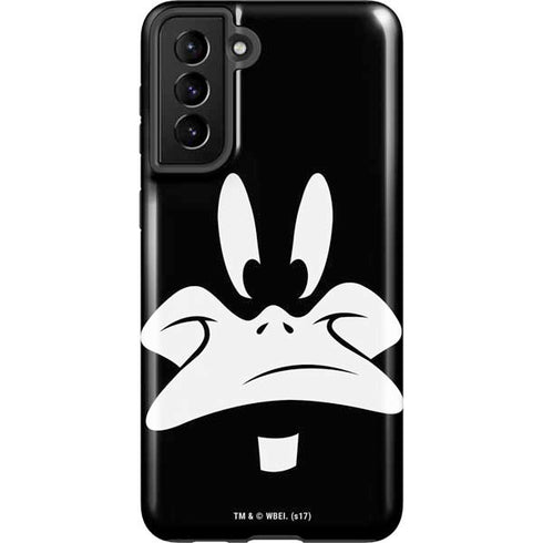 Looney Tunes Daffy Duck Plain Black and White Galaxy S21 Plus 5G Pro Case