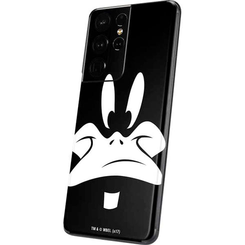 Looney Tunes Daffy Duck Plain Black and White Galaxy S21 Ultra 5G Skin