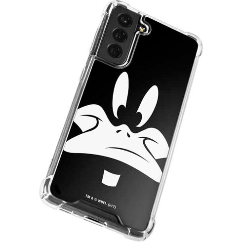 Looney Tunes Daffy Duck Plain Black and White Galaxy S22 Clear Case