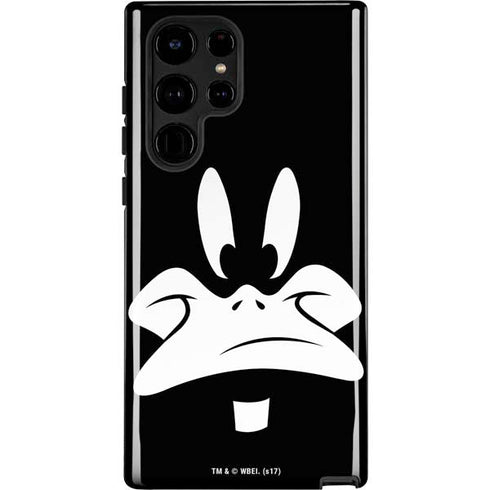 Looney Tunes Daffy Duck Plain Black and White Galaxy S22 Ultra Pro Case