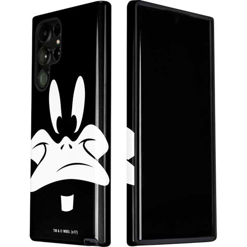 Looney Tunes Daffy Duck Plain Black and White Galaxy S22 Ultra Pro Case