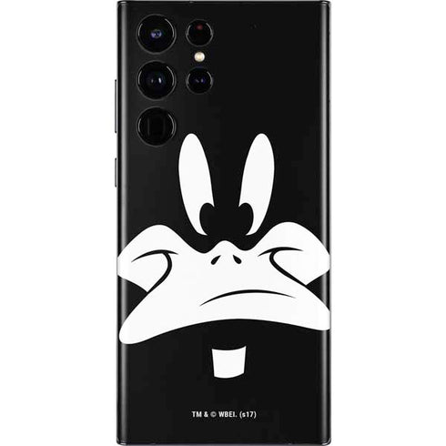 Looney Tunes Daffy Duck Plain Black and White Galaxy S22 Ultra Skin