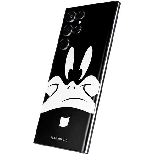Looney Tunes Daffy Duck Plain Black and White Galaxy S22 Ultra Skin