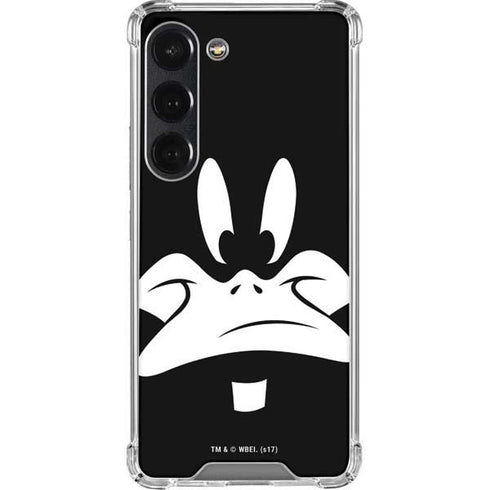 Looney Tunes Daffy Duck Plain Black and White Galaxy S23 Clear Case
