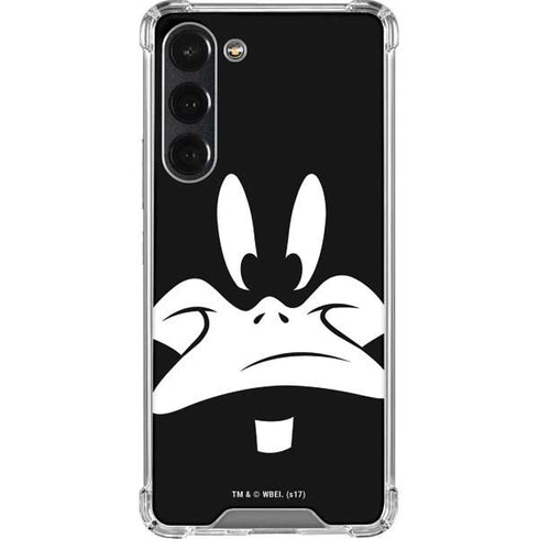 Looney Tunes Daffy Duck Plain Black and White Galaxy S23 Plus Clear Case