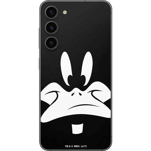 Looney Tunes Daffy Duck Plain Black and White Galaxy S23 Plus Skin