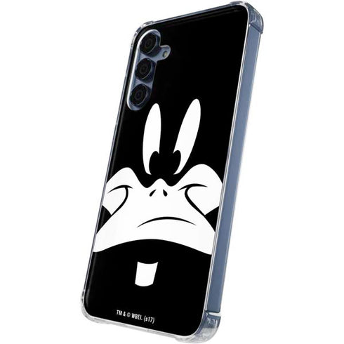 Looney Tunes Daffy Duck Plain Black and White Galaxy S24 Clear Case