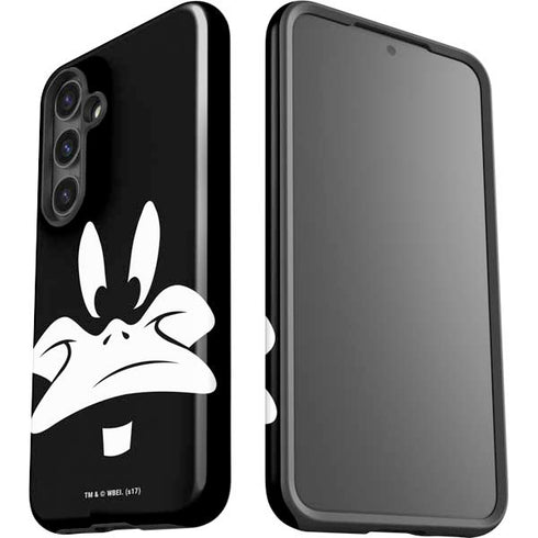 Looney Tunes Daffy Duck Plain Black and White Galaxy S24 Plus Impact Case