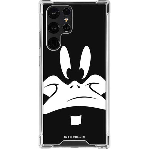 Looney Tunes Daffy Duck Plain Black and White Galaxy S24 Ultra Clear Case