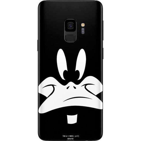 Looney Tunes Daffy Duck Plain Black and White Galaxy S9 Skin