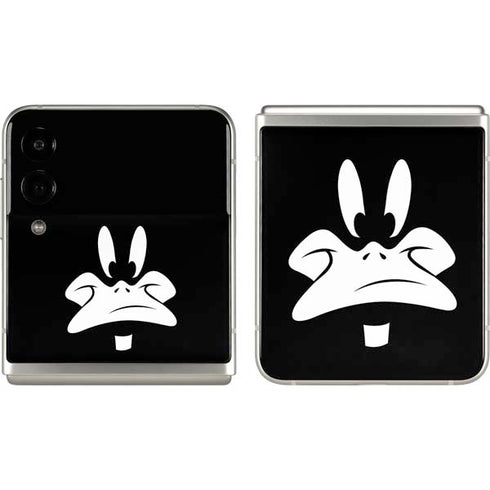 Looney Tunes Daffy Duck Plain Black and White Galaxy Z Flip3 5G Skin
