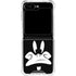 Looney Tunes Daffy Duck Plain Black and White Galaxy Z Flip5 5G Clear Case