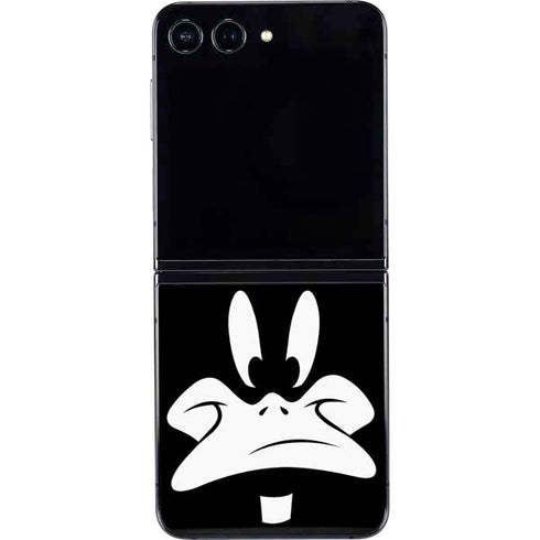 Looney Tunes Daffy Duck Plain Black and White Galaxy Z Flip5 5G Skin