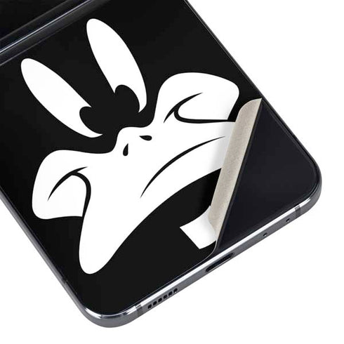 Looney Tunes Daffy Duck Plain Black and White Galaxy Z Flip5 5G Skin