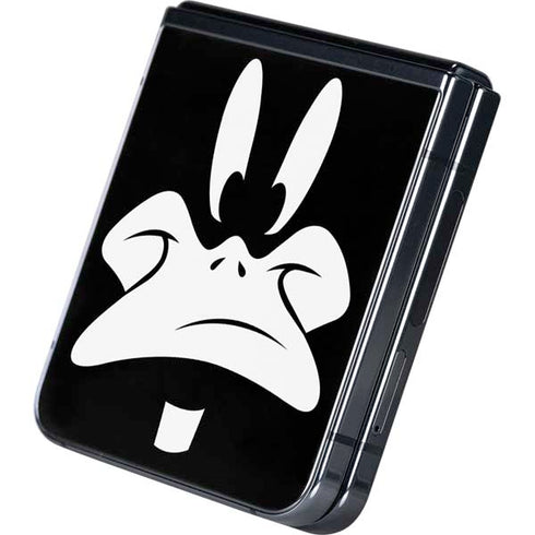 Looney Tunes Daffy Duck Plain Black and White Galaxy Z Flip5 5G Skin