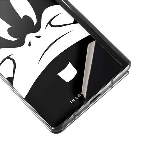 Looney Tunes Daffy Duck Plain Black and White Galaxy Z Fold2 5G Skin
