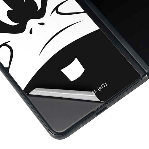 Looney Tunes Daffy Duck Plain Black and White Galaxy Z Fold3 5G Skin