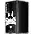 Looney Tunes Daffy Duck Plain Black and White Galaxy Z Fold4 5G Clear Case