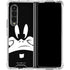Looney Tunes Daffy Duck Plain Black and White Galaxy Z Fold4 5G Clear Case